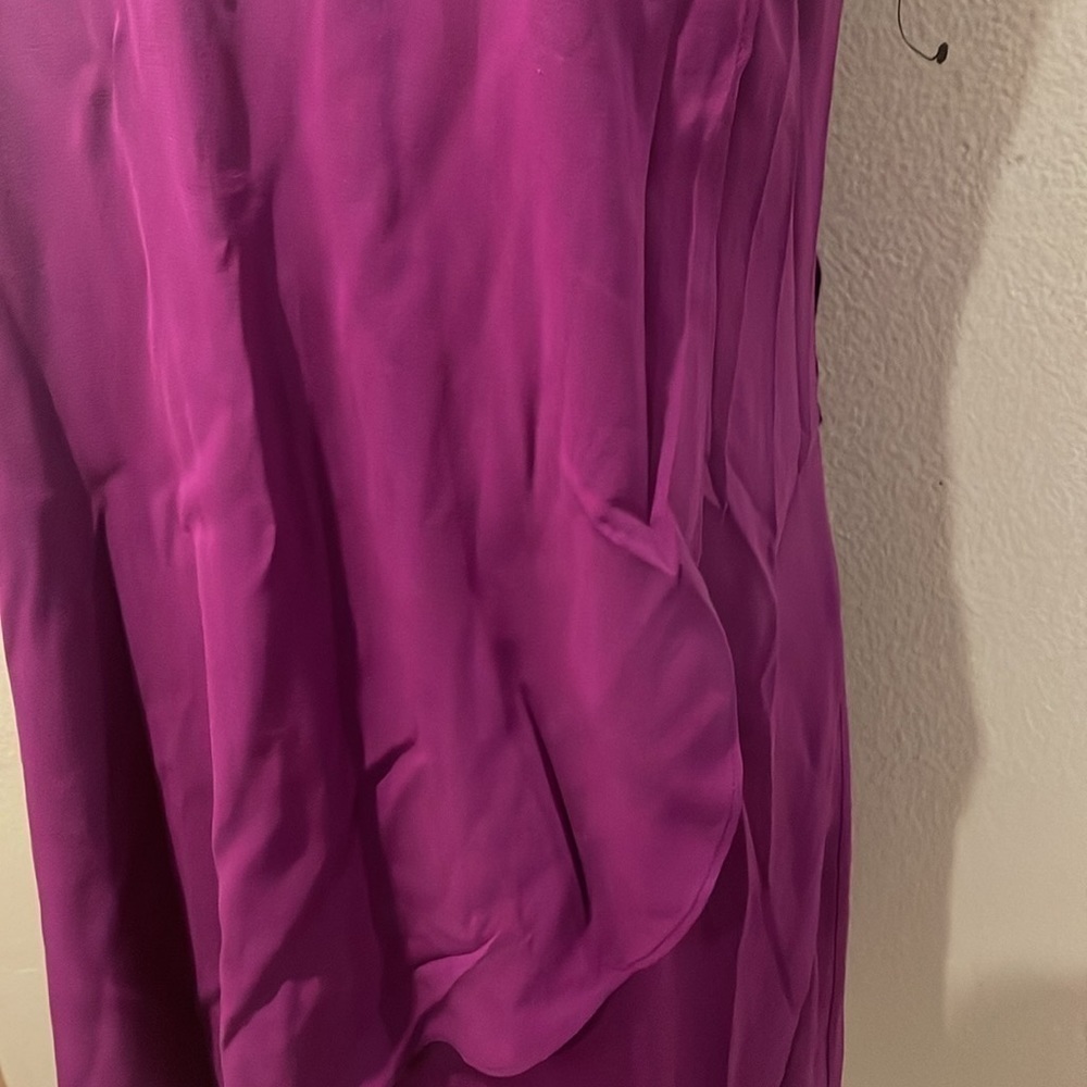 NWOT Alice + Olivia Purple Silk Mini Dress Size Small - Picture 5 of 10